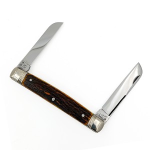 قلمتراش دو تیغه دسته شاخ 12 سانتیمتر / استادحسین زنجانی