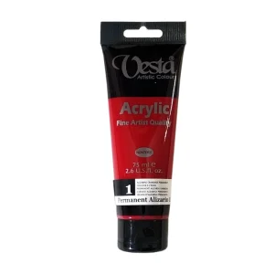 رنگ اکریلیک حجم 75 میلی لیتر کد 1