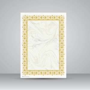 کاغذ ابروباد چاپی (طلاکوب)،30*21 A4) cm)، کد 701، (بسته 10 عددی)