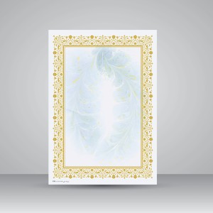 کاغذ ابروباد چاپی (طلاکوب)،30*21 A4) cm)، کد 702، (بسته 10 عددی)