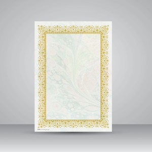 کاغذ ابروباد چاپی (طلاکوب)،30*21 A4) cm)، کد 703، (بسته 10 عددی)