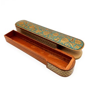 جاقلمی نقاشی خاتم و تشعیر مدل فیروزه ای