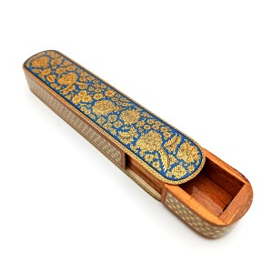 جاقلمی نقاشی خاتم و تشعیر مدل آبی