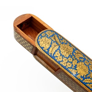 جاقلمی نقاشی خاتم و تشعیر مدل آبی