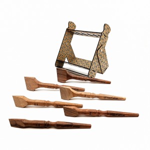 ست قلم پارویی یک تکه 6 عددی همراه با استند