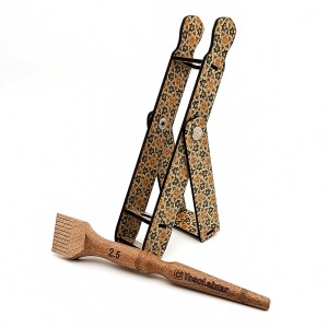 ست قلم پارویی یک تکه 2.5 سانت همراه با استند