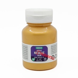 رنگ اکریلیک متالیک 125 میل طلایی برند سوداکو کد 02291