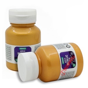 رنگ اکریلیک متالیک 125 میل طلایی برند سوداکو کد 02291