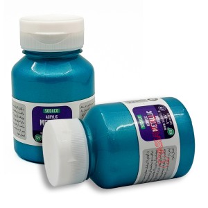 رنگ اکریلیک متالیک 125 میل فیروزه ای برند سوداکو کد 02293