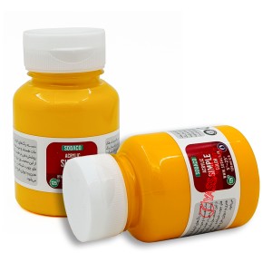 رنگ اکریلیک ساده 125 میل زرد برند سوداکو کد 02308