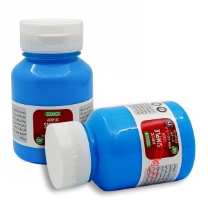رنگ اکریلیک ساده 125 میل آبی روشن برند سوداکو کد 02310