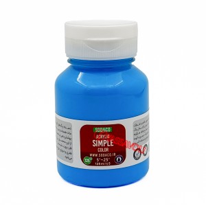 رنگ اکریلیک ساده 125 میل آبی روشن برند سوداکو کد 02310