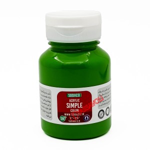 رنگ اکریلیک ساده 125 میل سبز روشن برند سوداکو کد 02311