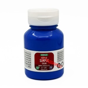 رنگ اکریلیک ساده 125 میل آبی سرولین برند سوداکو کد 02315