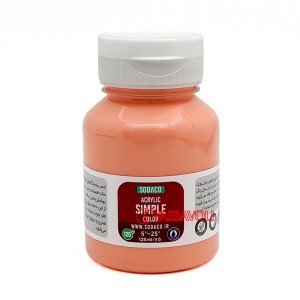 رنگ اکریلیک ساده 125 میل گلبهی برند سوداکو کد 02320