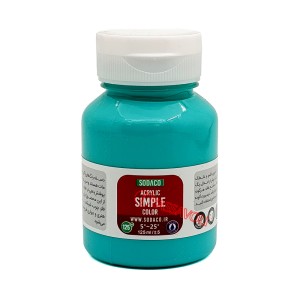 رنگ اکریلیک ساده 125 میل ویردین برند سوداکو کد 02360