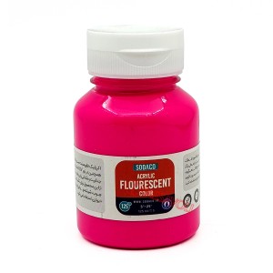 رنگ اکریلیک فلورسنت 125 میل سرخابی برند سوداکو کد 02728