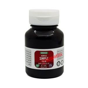رنگ اکریلیک ساده 125 میل مشکی برند سوداکو کد02324