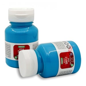 رنگ اکریلیک ساده 125 میل فیروزه ای برند سوداکو کد 02393