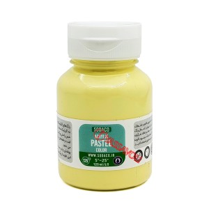 رنگ اکریلیک پاستلی 125 میل زرد روشن برند سوداکو کد 02773