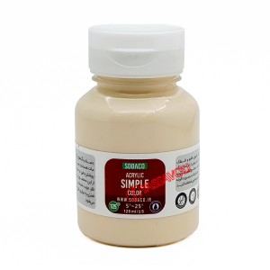 رنگ اکریلیک ساده 125 میل کرم برند سوداکو کد02329