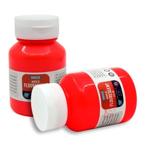 رنگ اکریلیک فلورسنت 125 میل قرمز روشن برند سوداکو کد 02738