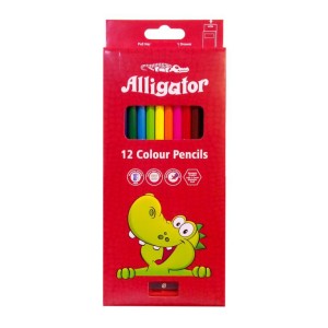 مداد رنگی جعبه ای 12 رنگ الیگیتور