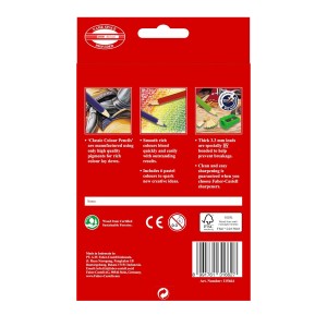 مداد رنگی مدل کلاسیک برند فابر کاستل 6+12 رنگ (طرح نبرد)