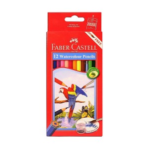 مداد آبرنگی برند فابر کاستل 12رنگ (طرح طوطی)