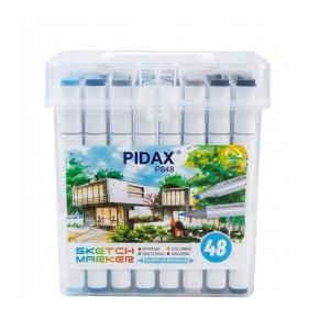 ماژیک راندو 2 سر براش برند پیداکس 48 رنگ