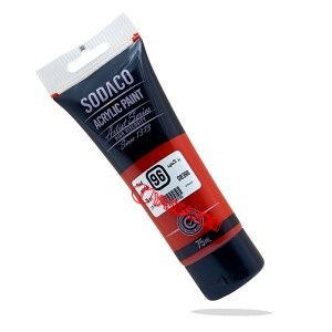 رنگ اکریلیک تیوپ ساده 75 میل رداکسید برند سوداکو کد 08396