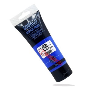 رنگ اکریلیک تیوپ ساده 75 میل آبی لاجوردی برند سوداکو کد 08316