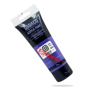 رنگ اکریلیک تیوپ ساده 75 میل بنفش وینزور برند سوداکو کد 08333