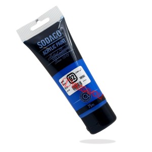 رنگ اکریلیک تیوپ ساده 75 میل آبی سیان برند سوداکو کد 08392