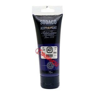 رنگ اکریلیک تیوپ ساده 75 میل بنفش سیر برند سوداکو کد 08347