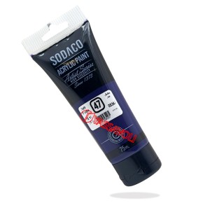 رنگ اکریلیک تیوپ ساده 75 میل بنفش سیر برند سوداکو کد 08347