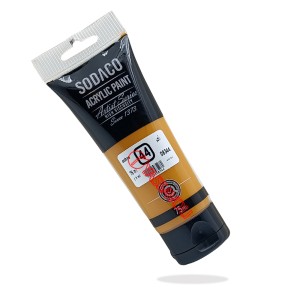 رنگ اکریلیک تیوپ ساده 75 میل خردلی برند سوداکو کد 08344