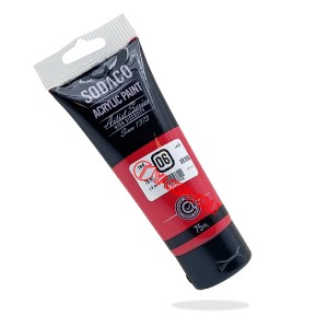 رنگ اکریلیک تیوپ ساده 75 میل قرمز برند سوداکو کد 08306