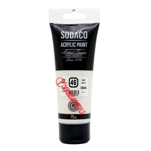 رنگ اکریلیک تیوپ متالیک 75 میل صدفی برند سوداکو کد 08246