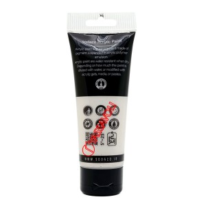 رنگ اکریلیک تیوپ متالیک 75 میل صدفی برند سوداکو کد 08246