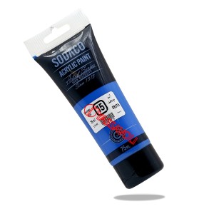 رنگ اکریلیک تیوپ ساده 75 میل آبی سرولین برند سوداکو کد 08315