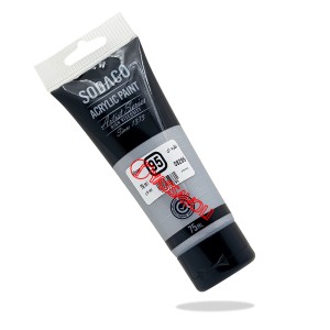 رنگ اکریلیک تیوپ متالیک 75 میل نقره ای برند سوداکو کد 08295