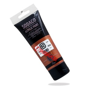 رنگ اکریلیک تیوپ متالیک 75 میل مسی برند سوداکو کد 08292