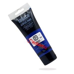 رنگ اکریلیک تیوپ ساده 75 میل آبی برند سوداکو کد 08321