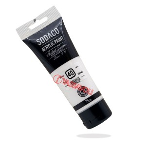 رنگ اکریلیک تیوپ ساده 75 میل سفیدبرند سوداکو کد 08340