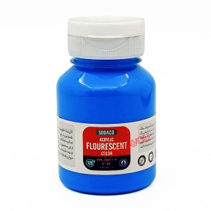 رنگ اکریلیک فلورسنت 125 میل آبی برند سوداکو کد 02710