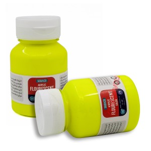 رنگ اکریلیک فلورسنت 125 میل زرد برند سوداکو کد 02707