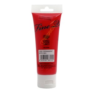 رنگ اکریلیک 75 میل برند ماریس کد 332 PERMANENT RED