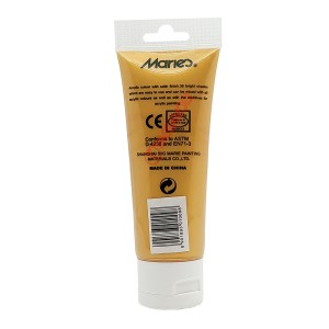 رنگ اکریلیک 75 میل برند ماریس کد 129 IRIS PALE GOLD