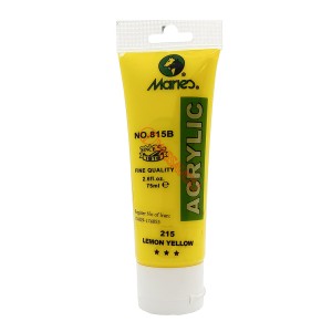 رنگ اکریلیک 75 میل برند ماریس کد 215 LEMON YELLOW